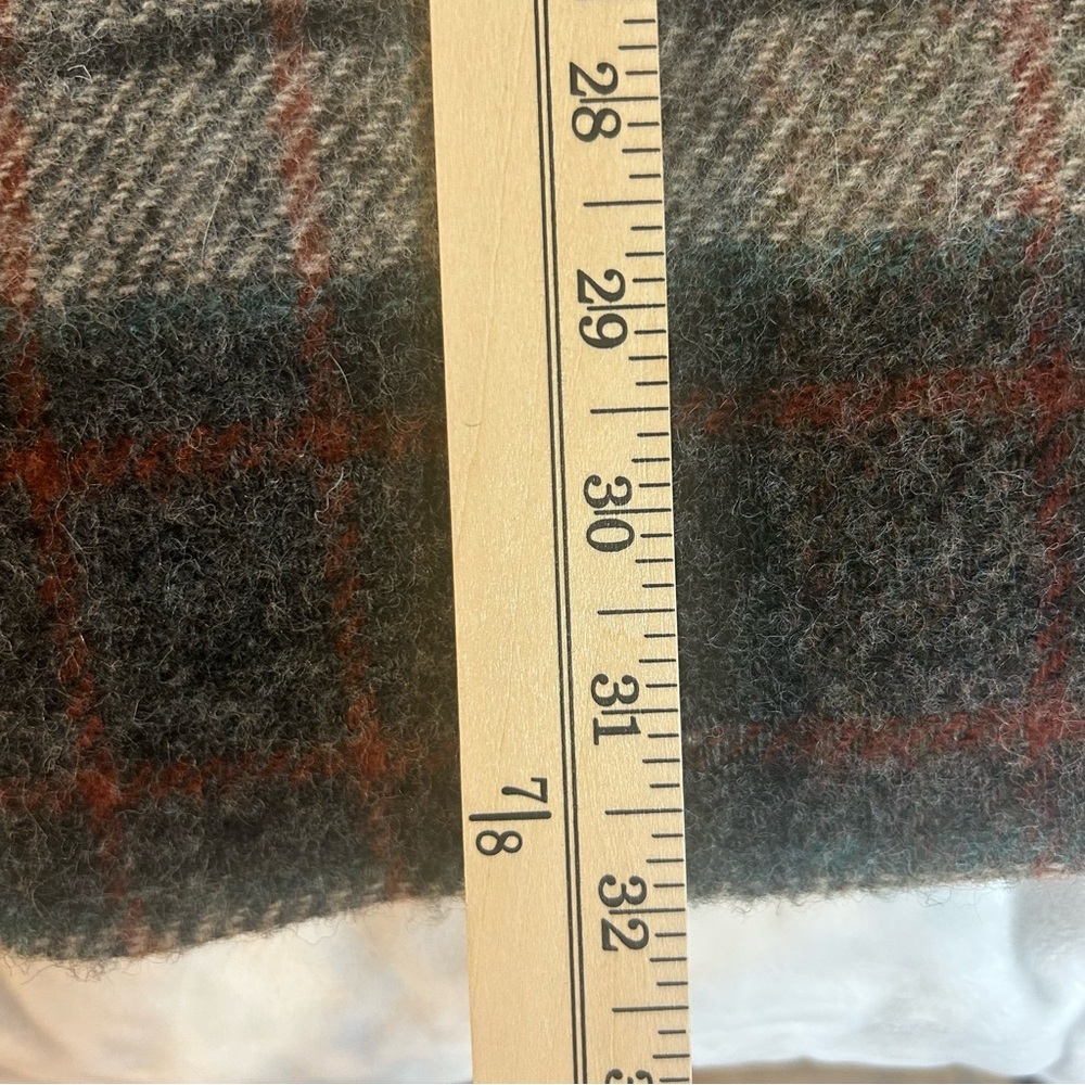 Vintage 80s Lands End Charter Collection Wool Plaid Sport Coat 43L Preppy - Picture 9 of 13